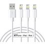 Marchpower iPhone Charger Cable - MFi Certified Lightning Cable - 3Pack 3FT Fast Charging iPhone USB Cable Compatible iPhone Xs Max X 8Plus 7Plus 6S Plus 6 5S iPad Pro Air iPod and More - White