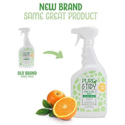 Pure & Tidy Oxyy-Powered Stain & Odor Remover Sprays & Urine Destroyer | Combats Stains and Neutralizes Odors with Specialty Formula to Keep Home Smelling Fresh and Clean