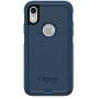 OtterBox COMMUTER SERIES Case for iPhone Xr - Retail Packaging - BESPOKE WAY (BLAZER BLUE/STORMY SEAS BLUE)