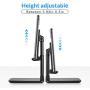 Cell Phone Stand for Desk, Foldable Desktop Phone&Tablet Holder Adjustable Height&Angle Compatible with iPhone/Samsung Galaxy/Nintendo Switch/Ipad Mini etc(Black)