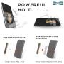LoveHandle Universal Grip For Cell Phone and Mini Tablet - Gold Base with Black Strap - LH-01Gold