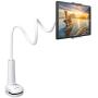 Tryone Gooseneck Tablet Stand, Tablet Mount Holder Compatible with iPad iPhone Series/Nintendo Switch/Samsung Galaxy Tabs/Amazon Kindle Fire HD and More, 30in Overall Length(White)