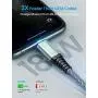 USB C to Lightning Cable 6FT, [Never Rupture][ Apple MFi-Certified] LISEN iPhone 11 Charger Cable 18W PD Fast Charging Nylon Braided Compatible with iPhone 11/11 Pro/11 Pro Max/X/XS/XR/XS Max/8/8 Plus