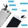 Screen Replacement for iPhone 6 [White] with Home Button, Mobkitfp Pre-Assembled LCD Display Digitizer with Camera+Earpiece+Sensors for A1549, A1586, A1589, Include Repair Tools+Magnetic Screw Mat