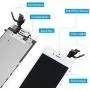 Screen Replacement for iPhone 6 [White] with Home Button, Mobkitfp Pre-Assembled LCD Display Digitizer with Camera+Earpiece+Sensors for A1549, A1586, A1589, Include Repair Tools+Magnetic Screw Mat