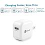 Mini Travel USB Charger, 12W 2-Pack Cell Phone Charger Adapter w/Foldable Plug for iPhone11 Pro/X/XR /8/7 /6/ Plus, iPad Pro/Air 2 /Mini 3/ Mini 4, Galaxy S7/ S6 /S6 Edge/Edge+, Note 5 and More