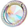 lenoup Iridescent Glitter Bling Bling Phone Ring Holder,Sparkle Phone Ring Artificial Diamond Stand,Rhinestone Cell Phone Finger Ring(Rainbow)