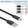 USB Type C Cable,DEEGO 2Pack Durable USB C to A Fast Charger Nylon Braided USB C Cable 10Ft 6Ft Compatible for Samsung Galaxy S10 S9 S8 Plus Note 9 8,LG V40,G7,G6,Huawei P20,Mate 20,Lumia 950,Black