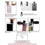 Cell Phone Camera Lens Kit,11 in 1 Universal 20x Zoom Telephoto Lens,0.63Wide Angle+15X Macro+198°Fisheye+2X Telephoto+Kaleidoscope+CPL/Starlight/Eyemask/Tripod/Remote,for Most Smartphone (Black)