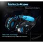 Pro Gaming Headset for PC PS4 Xbox One Surround Sound Over-Ear Headphones with Mic LED Light Bass Surround Soft Memory Earmuffs for Computer Laptop Switch Games Kid’s Boy’s Teen’s Gifts