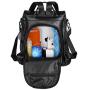 Heshe PU Leather Women’s Backpack Casual Daypack (HA00015-Black)