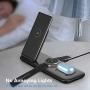 Yootech 3 in 1 Fast Wireless Charger, 22.5W Max Wireless Charger with Adapter Compatible Galaxy Watch 42mm/46mm/Active2/1,Gear S3/S2/Sport&Galaxy Buds,Galaxy S20/S10/S9/S8/Note10[Not for Apple Watch]