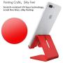 Rumfo Cell Phone Stand, Universal Portable Aluminum Desktop Charger Mount Holder Metal Charging Dock Cradle for Nintendo Switch iPhone Samsung Android Smartphones and Tablets (Red)