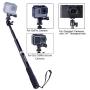 Smatree Extendable Aluminum Selfie Stick/Monopod Compatible for GoPro Max/Hero 8/7/6/5/4/3+/GOPRO Hero(2018)/AKASO GeekPro SJCAM SJ4000 SJ5000 Xiaomi Yi Camera Action Camera