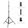 MeeA 82 Inch Extendable Tripod with Mobile Phone Clip Mount, Camera Tripod, Compatible with Most Cell Phones, DSLRs, Digital Cameras for Selfie and Live Video(82 inch)