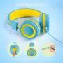 iClever HS14 Kids Headphones for Boys Girls- Wired Headphones for Kids with 94dB Volume Control, Tangle-Free Cord, Foldable, Childs Headphones for iPad Tablet Kindle Airplane School - Blue/Yellow iClever HS14 Kids Headphones for Boys Girls- Wired Headphones for Kids with 94dB Volume Control, Tangle-Free Cord, Foldable, Childs Headphones for iPad Tablet Kindle Airplane School - Blue/Yellow
