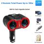 Rocketek Car Charger Adapter, 2 Sockets Cigarette Lighter Splitter with 3 USB Port Fast QC 3.0 Car Adapter 12/24V 120W DC Outlet for iPhone, iPad, Samsung, Google Pixel, Nexus, GPS, Dash Cam