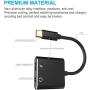 USB C/Type C to 3.5mm Aux Audio Headphone Charger and Music Jack Adapter, Compatible for Pixel 3 3XL 2 2XL, iPad pro 2018, HTC,Esential and so on Type c Products [2 Pack]