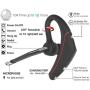 BANIGIPA Bluetooth Headset for Cellphones, Wireless Bluetooth 5.0 Headphone Earphone Earpiece with HD Mic for Office Skype Business Truck Driver, 12 Hours Talking & Music, CVC6.0 Noise Cancelling