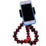 DAISEN Camera Tripod, Octopus Camera Holder and Phone Tripod for iPhone/Universal Smartphone/Cell Phone/Camera Arbitrary Installed with Remote Control(Red)