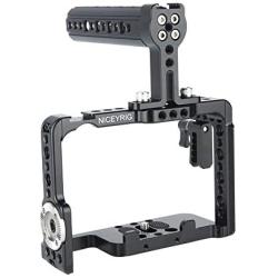NICEYRIG Camera Cage Kit for Sony A7RIII/ A7III/ A7RII/ A7SII/ A7II/ A9 II, with Cheese Top Handle and HDMI Cable Lock - 190
