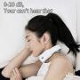 Neck Massager with Remote Control, Pulse Heated, 3 Modes, 15 Intensity Level, USB Charging (White)