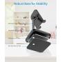 Cell Phone Stand for Desk,Height Angle Adjustable Phone Stand,Deep Dream Desktop Sturdy Aluminum Metal Phone Holder,Compatible with iPhone/iPad/Kindle/Mobile Phone/Tablet,4-13in