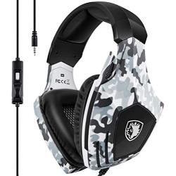 Xbox One Gaming Headset,SADES Stereo PC PS4 Gaming Headset with Microphone Noise Cancelling Over Ear Gaming Headphones with Soft Memory Earmuffs for Xbox one / PS4/ Laptop/Mac