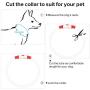 USB Rechargeable LED Dog Collar - Glowing Pet Collar for Dogs, Light Up Doggy Collars Keep Your Dogs Be Seen& Be Safe Adjustable Size Flashing Collars