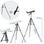 HUTACT Telescope for Kid HD 90X Refractor Telescopes for Astronomy Adjustable Tripod, Phone Adapter, Moon Map, Moon Filter,Compass