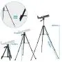 HUTACT Telescope for Kid HD 90X Refractor Telescopes for Astronomy Adjustable Tripod, Phone Adapter, Moon Map, Moon Filter,Compass HUTACT Telescope for Kid HD 90X Refractor Telescopes for Astronomy Adjustable Tripod, Phone Adapter, Moon Map, Moon Filter,Compass