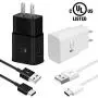 YesTree Type C Fast Charger, 2 Pack Adaptive Fast Charging Wall Charger and 5Feet USB Type C Data Cable Kit Compatible with Samsung Galaxy S8/ S9 Note8/ S8 Plus/S9 Plus/Other Smartphones(Black+ White) YesTree Type C Fast Charger, 2 Pack Adaptive Fast Charging Wall Charger and 5Feet USB Type C Data Cable Kit Compatible with Samsung Galaxy S8/ S9 Note8/ S8 Plus/S9 Plus/Other Smartphones(Black+ White)