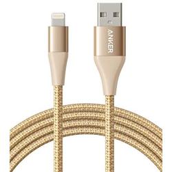 Anker Powerline+ II Lightning Cable (6ft), MFi Certified for Flawless Compatibility with iPhone X/8/8 Plus/7/7 Plus/6/6 Plus/5/5S and More(Gold)