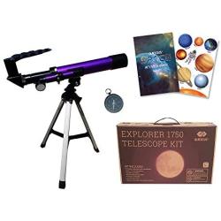 Qurious Space Kids Explorer Telescope Gift Kit Eco Carry Case 1750 | Children