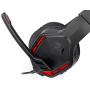 Redragon H220 THEMIS Wired Gaming Headset, Stereo Surround-Sound, Noise Cancelling Over-Ear Headphones with Mic, Volume Control, Red LED Light, Compatible with PC, PS4/3, Xbox One and Nintendo Switch