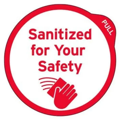 Clicker Covers - Easy to Apply and Remove 2 Inch Round Stickers That say - Sanitized for Your Safety - Great for TV Remote Controls Clicker Covers - Easy to Apply and Remove 2 Inch Round Stickers That say - Sanitized for Your Safety - Great for TV Remote Controls