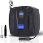 uleete Digital Tire Inflator for Car w/Auto Pump/Shut Off Feature, DC 12V Portable Air Compressor, Auto Tire Pump with LED Light, Air Pump for Car Tires, Bicycles and Other Inflatables