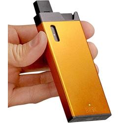 BRIK | Ultra-Slim Aluminum Portable Charger Case | Pod Storage | Holds 1 Extra Pod - Brick Power Bank (Orange)