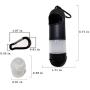 Morn Light Dog Poop Bag Dispenser with Hand Sanitizer Bottle | Waste Bags Holder Equipped Refillable Liquid Soap Bottle