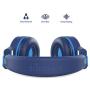 Elecder i37 Kids Headphones Children Girls Boys Teens Adults Foldable Adjustable On Ear Headsets 3.5mm Jack Compatible iPad Cellphones Computer MP3/4 Kindle Airplane School Tablet Blue/Light Blue