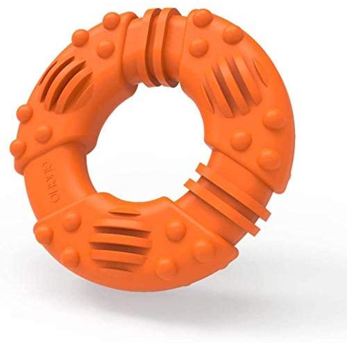 Freezable Dog Chew Toys for Teething Dogs - Lifetime Replacement Guarantee - All Natural Rubber Puppy Teether Cooling Toys for Small/Medium Puppies, Perfect Training Pool Floating Chew Ring Toys Freezable Dog Chew Toys for Teething Dogs - Lifetime Replacement Guarantee - All Natural Rubber Puppy Teether Cooling Toys for Small/Medium Puppies, Perfect Training Pool Floating Chew Ring Toys