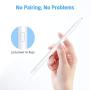 ESR Upgraded Stylus Pen for iPad, Active Stylus with Palm Rejection, Precise & Rechargeable Pencil Compatible with iPad Pro 11/iPad Pro 12.9 /iPad 7th Gen/iPad 6th Gen/iPad Air 3/iPad Mini 5 - White