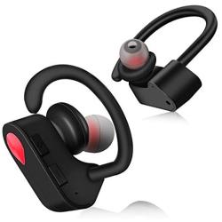 True Wireless Earbuds Bluetooth 5.0 Wireless Earbuds IPX4 Waterproof TWS Stereo Headphones Built-in Mic Headset Noise Canceling Long Playtime Premium Sound with Deep Bass Earphones for Sport and Work