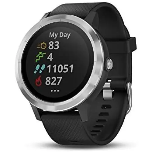 Garmin 010-01769-01 Vivoactive 3, GPS Smartwatch with Contactless Payments and Built-In Sports Apps, Black with Silver Hardware Garmin 010-01769-01 Vivoactive 3, GPS Smartwatch with Contactless Payments and Built-In Sports Apps, Black with Silver Hardware