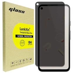 【2-Pack】 Privacy Screen Protector for Google Pixel 4A ，LankXin Anti Spy Tempered Glass Protector for Google Pixel 4A [HD Clear ][Anti-Scratch] (Google Pixel 4A)