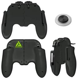 Mobile Game Controller PUBG Mobile Controller Gamepad with Joystick Mobile Trigger for 4-7 Inch Mobile Phones (Black/Lime)