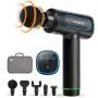 Massage Gun, HOSLAFON Deep Tissue Massage Gun with 6 Speeds & 5 Heads, Super Quiet Percussion Massager Sports Drill, Handheld Electric Body Massager for Relieving Muscle Pain, Soreness, and Stiffness