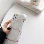 Hapitek iPhone 11 Pro Max Case, iPhone 11 Pro Max Marble Case, Slim Soft Flexible TPU Marble Floral Pattern Protective Cover for Apple iPhone 11 Pro Max 6.5" Grey Marble