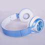 AILIHEN MS300 Wired Headphones, Stereo Foldable Headset for iOS Android Smartphone Laptop Tablet PC Computer (Blue)