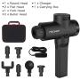 Carrying case Massage Gun, Handheld Deep Tissue Muscle Massager,Cordless Percussion Massaging Gun,Professional 20 Variable speeds Massage Device with 6 Attachments and Carry case